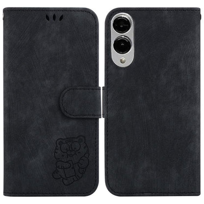 Little Tiger Embossed Leather Phone Case, For Samsung Galaxy S25 FE 5G, For Samsung Galaxy S25 Edge 5G, For Samsung Galaxy S25 5G, For Samsung Galaxy S25+ 5G