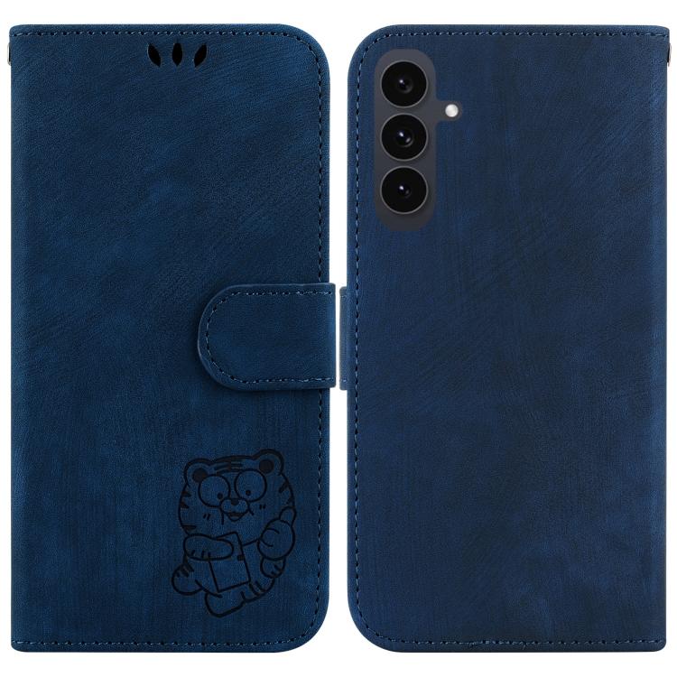 Little Tiger Embossed Leather Phone Case, For Samsung Galaxy S25 FE 5G, For Samsung Galaxy S25 Edge 5G, For Samsung Galaxy S25 5G, For Samsung Galaxy S25+ 5G