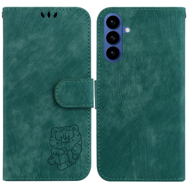 Little Tiger Embossed Leather Phone Case, For Samsung Galaxy S26+ 5G, For Samsung Galaxy S26 Edge 5G, For Samsung Galaxy S26 Ultra 5G, For Samsung Galaxy S26 5G