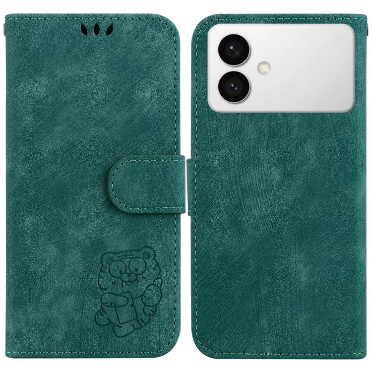 Little Tiger Embossed Leather Phone Case, For Samsung Galaxy S26+ 5G, For Samsung Galaxy S26 Edge 5G, For Samsung Galaxy S26 Ultra 5G, For Samsung Galaxy S26 5G