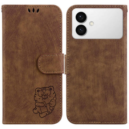 Little Tiger Embossed Leather Phone Case, For Samsung Galaxy S26+ 5G, For Samsung Galaxy S26 Edge 5G, For Samsung Galaxy S26 Ultra 5G, For Samsung Galaxy S26 5G