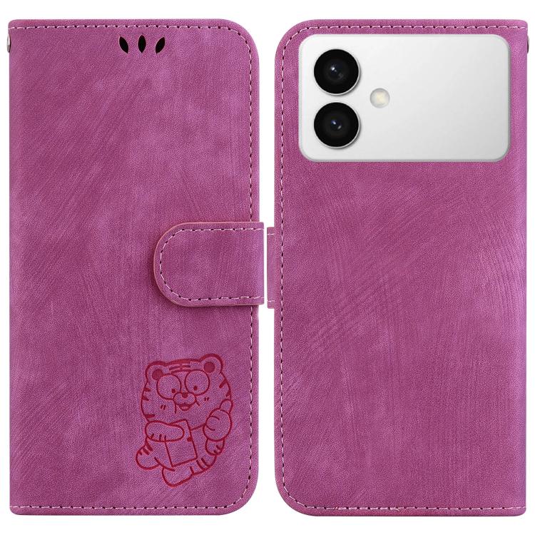 Little Tiger Embossed Leather Phone Case, For Samsung Galaxy S26+ 5G, For Samsung Galaxy S26 Edge 5G, For Samsung Galaxy S26 Ultra 5G, For Samsung Galaxy S26 5G