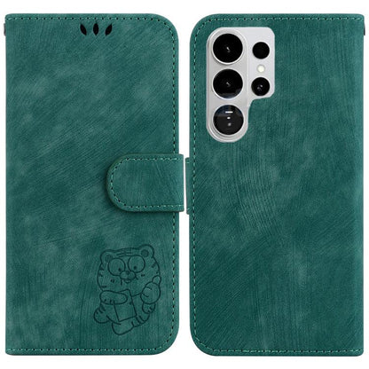 Little Tiger Embossed Leather Phone Case, For Samsung Galaxy S26+ 5G, For Samsung Galaxy S26 Edge 5G, For Samsung Galaxy S26 Ultra 5G, For Samsung Galaxy S26 5G