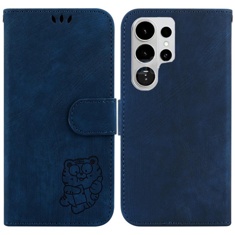 Little Tiger Embossed Leather Phone Case, For Samsung Galaxy S26+ 5G, For Samsung Galaxy S26 Edge 5G, For Samsung Galaxy S26 Ultra 5G, For Samsung Galaxy S26 5G