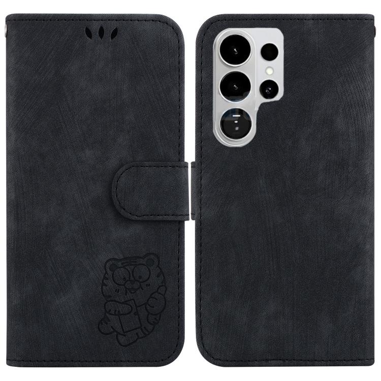 Little Tiger Embossed Leather Phone Case, For Samsung Galaxy S26+ 5G, For Samsung Galaxy S26 Edge 5G, For Samsung Galaxy S26 Ultra 5G, For Samsung Galaxy S26 5G