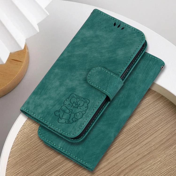 Little Tiger Embossed Leather Phone Case, For Samsung Galaxy S26+ 5G, For Samsung Galaxy S26 Edge 5G, For Samsung Galaxy S26 Ultra 5G, For Samsung Galaxy S26 5G