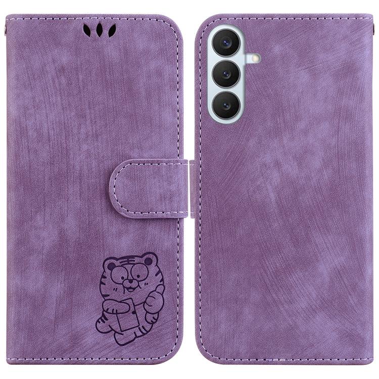 Little Tiger Embossed Leather Phone Case, For Samsung Galaxy S26+ 5G, For Samsung Galaxy S26 Edge 5G, For Samsung Galaxy S26 Ultra 5G, For Samsung Galaxy S26 5G
