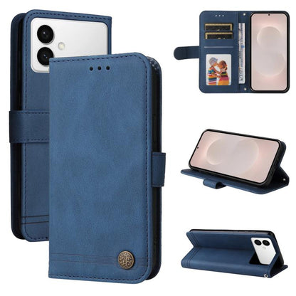 Skin Feel Life Tree Metal Button Leather Phone Case, For Samsung Galaxy S26+ 5G, For Samsung Galaxy S26 Edge 5G, For Samsung Galaxy S26 Ultra 5G, For Samsung Galaxy S26 5G