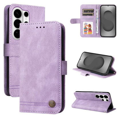 Skin Feel Life Tree Metal Button Leather Phone Case, For Samsung Galaxy S26+ 5G, For Samsung Galaxy S26 Edge 5G, For Samsung Galaxy S26 Ultra 5G, For Samsung Galaxy S26 5G