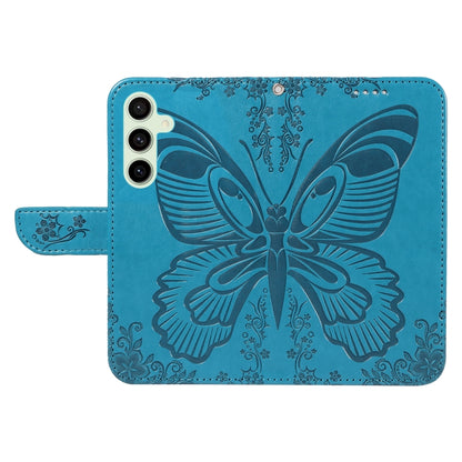 Swallowtail Butterfly Embossed Leather Phone Case, For Samsung Galaxy S24 FE 5G