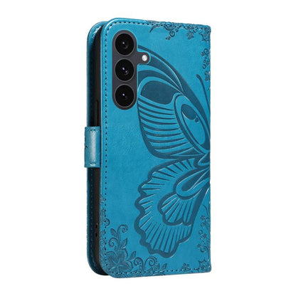Swallowtail Butterfly Embossed Leather Phone Case, For Samsung Galaxy S25 FE 5G, For Samsung Galaxy S25 / S24 5G, For Samsung Galaxy S25+ / S24+ 5G, For Samsung Galaxy S25 Ultra 5G