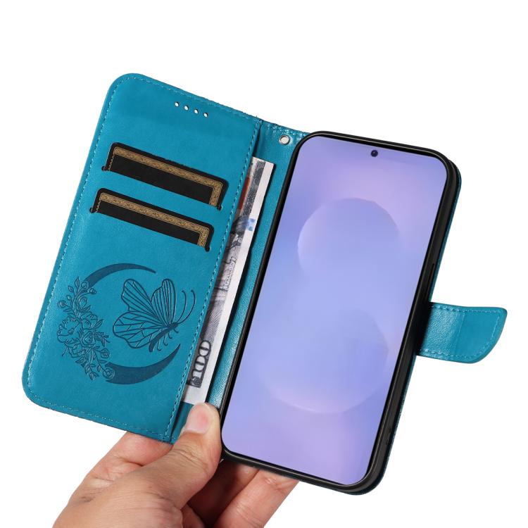 Swallowtail Butterfly Embossed Leather Phone Case, For Galaxy S26 5G, For Galaxy S25 FE 5G, For Galaxy S25 / S24 5G, For Galaxy S25+ / S24+ 5G