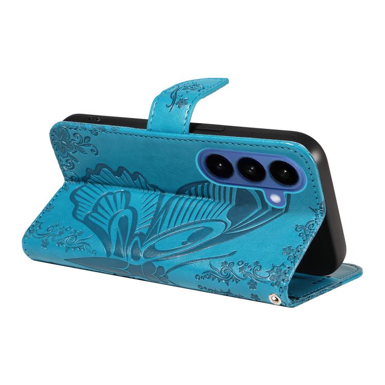 Swallowtail Butterfly Embossed Leather Phone Case, For Samsung Galaxy S26+ 5G, For Samsung Galaxy S26 Edge 5G, For Samsung Galaxy S26 Ultra 5G, For Samsung Galaxy S26 5G