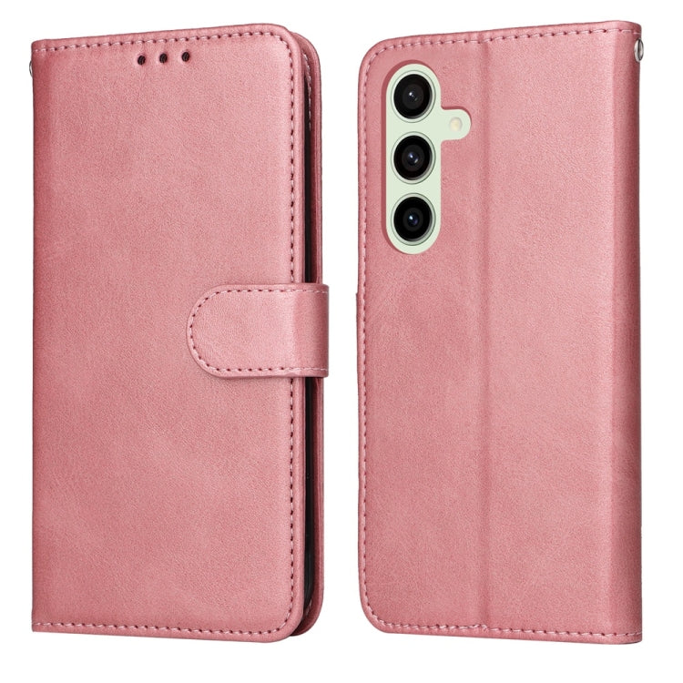 Classic Calf Texture Flip Leather Phone Case, For Galaxy S25 Ultra 5G, For Galaxy S24 FE 5G