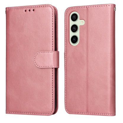 Classic Calf Texture Flip Leather Phone Case, For Galaxy S25 Ultra 5G, For Galaxy S24 FE 5G