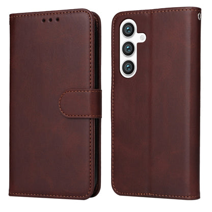 Classic Calf Texture Flip Leather Phone Case, For Galaxy S26 5G, For Galaxy S25 Edge 5G, For Galaxy S25 5G, For Galaxy S25+ 5G