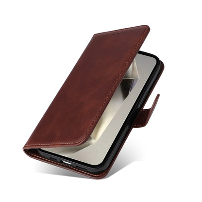 Classic Calf Texture Flip Leather Phone Case, For Galaxy S25 Ultra 5G, For Galaxy S24 FE 5G