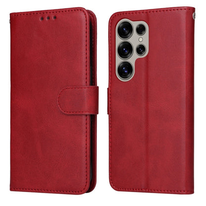Classic Calf Texture Flip Leather Phone Case, For Galaxy S25 Ultra 5G, For Galaxy S24 FE 5G