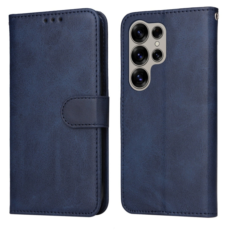 Classic Calf Texture Flip Leather Phone Case, For Galaxy S25 Ultra 5G, For Galaxy S24 FE 5G