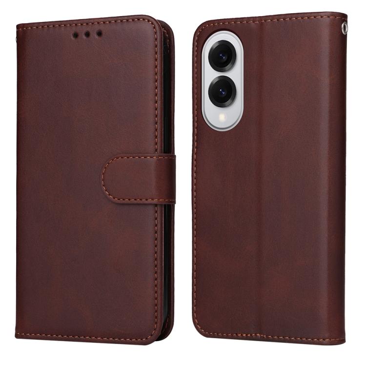 Classic Calf Texture Flip Leather Phone Case, For Samsung Galaxy S25 Edge 5G, For Samsung Galaxy S25 5G, For Samsung Galaxy S25+ 5G, For Samsung Galaxy S25 Ultra 5G