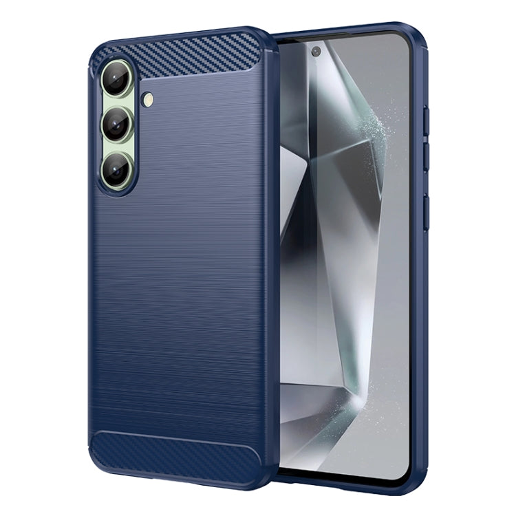 Carbon Fiber Brushed Texture TPU Phone Case, For Samsung Galaxy S25 Ultra 5G, For Samsung Galaxy S24 FE 5G