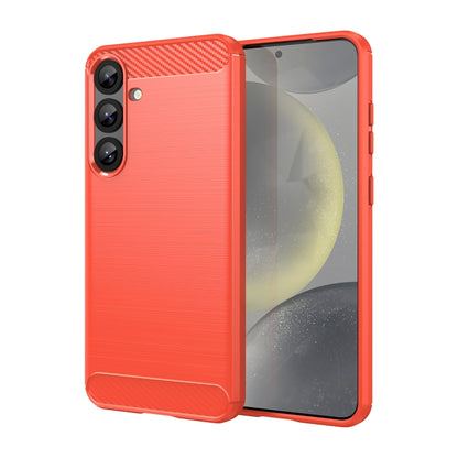 Carbon Fiber Brushed Texture TPU Phone Case, For Samsung Galaxy S26+ 5G, For Samsung Galaxy S26 Edge 5G, For Samsung Galaxy S26 Ultra 5G, For Samsung Galaxy S25 FE 5G, For Samsung Galaxy S25 Edge 5G, For Samsung Galaxy S25 5G, For Samsung Galaxy S25+ 5...