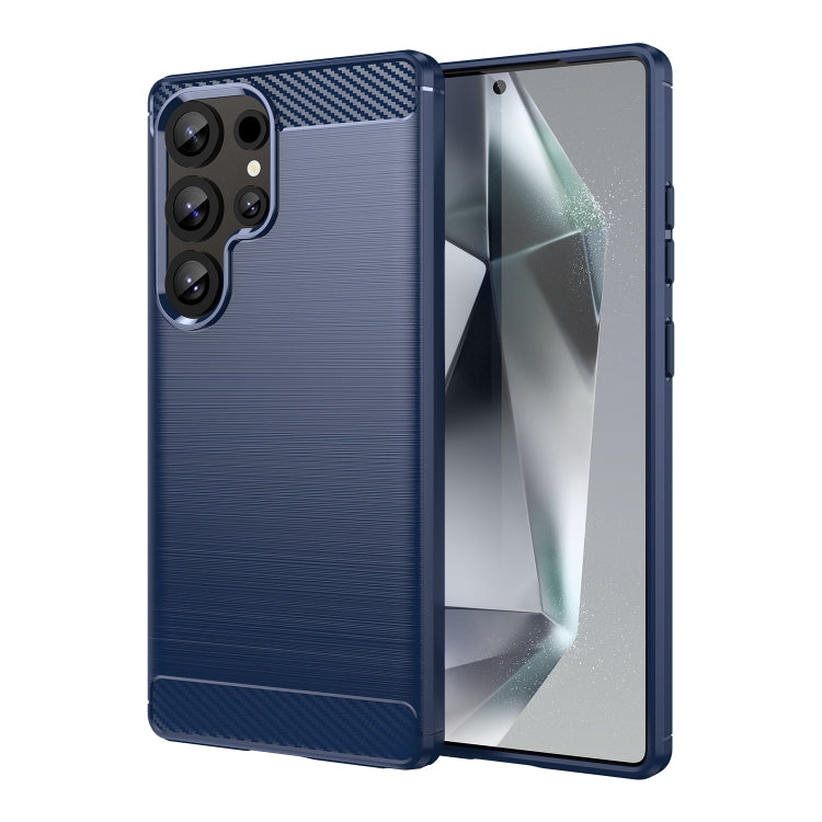 Carbon Fiber Brushed Texture TPU Phone Case, For Samsung Galaxy S26+ 5G, For Samsung Galaxy S26 Edge 5G, For Samsung Galaxy S26 Ultra 5G, For Samsung Galaxy S25 FE 5G, For Samsung Galaxy S25 Edge 5G, For Samsung Galaxy S25 5G, For Samsung Galaxy S25+ 5...