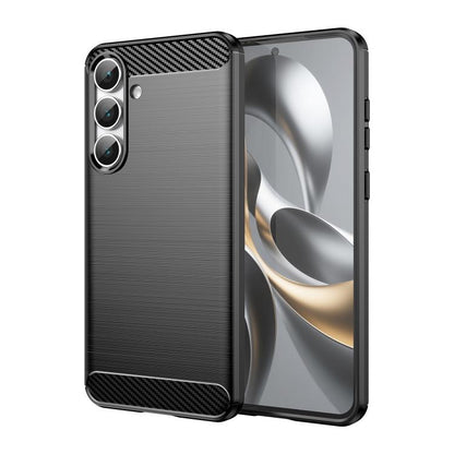 Carbon Fiber Brushed Texture TPU Phone Case, For Samsung Galaxy S26+ 5G, For Samsung Galaxy S26 Edge 5G, For Samsung Galaxy S26 Ultra 5G, For Samsung Galaxy S25 FE 5G, For Samsung Galaxy S25 Edge 5G, For Samsung Galaxy S25 5G, For Samsung Galaxy S25+ 5...