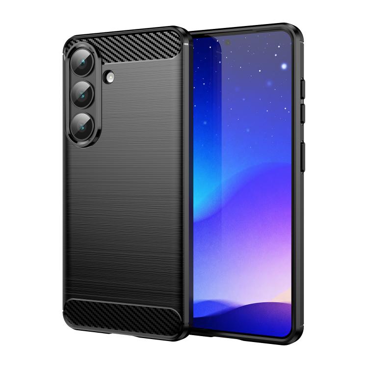 Carbon Fiber Brushed Texture TPU Phone Case, For Samsung Galaxy S26+ 5G, For Samsung Galaxy S26 Edge 5G, For Samsung Galaxy S26 Ultra 5G, For Samsung Galaxy S25 FE 5G, For Samsung Galaxy S25 Edge 5G, For Samsung Galaxy S25 5G, For Samsung Galaxy S25+ 5...