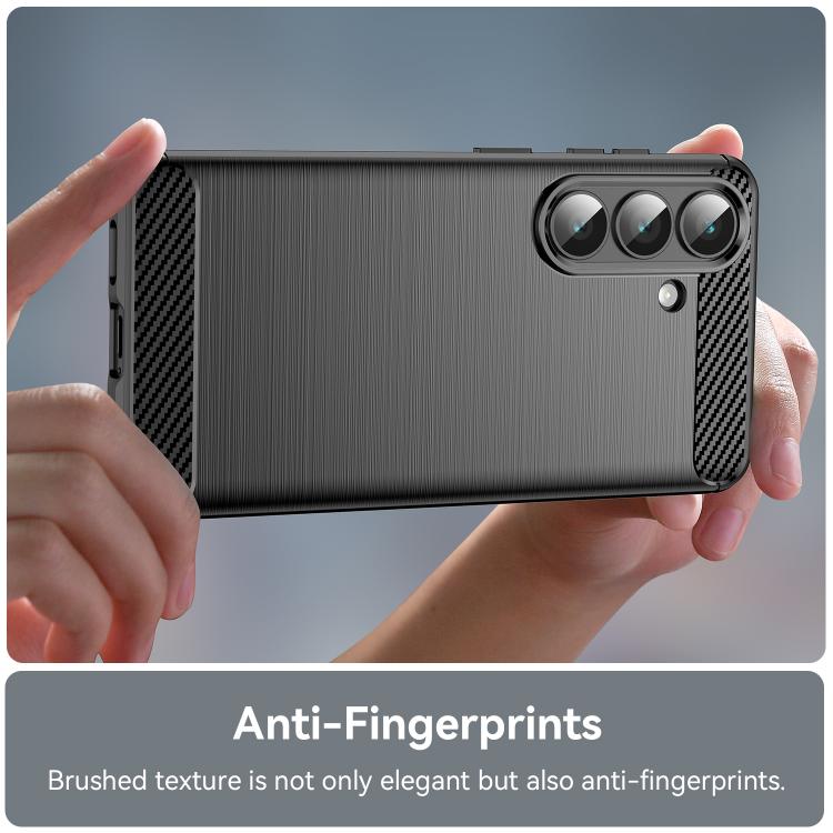 Carbon Fiber Brushed Texture TPU Phone Case, For Samsung Galaxy S26+ 5G, For Samsung Galaxy S26 Edge 5G, For Samsung Galaxy S26 Ultra 5G, For Samsung Galaxy S25 FE 5G, For Samsung Galaxy S25 Edge 5G, For Samsung Galaxy S25 5G, For Samsung Galaxy S25+ 5...