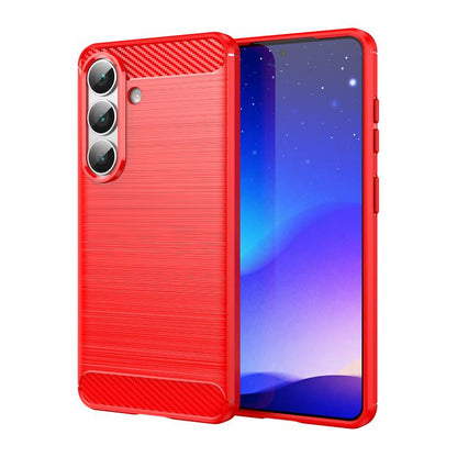 Carbon Fiber Brushed Texture TPU Phone Case, For Samsung Galaxy S26+ 5G, For Samsung Galaxy S26 Edge 5G, For Samsung Galaxy S26 Ultra 5G, For Samsung Galaxy S25 FE 5G, For Samsung Galaxy S25 Edge 5G, For Samsung Galaxy S25 5G, For Samsung Galaxy S25+ 5...