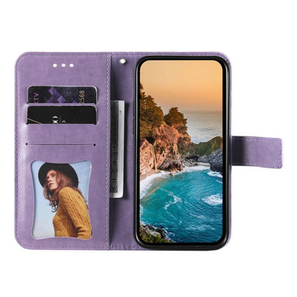 Seven-petal Flowers Embossing Leather Phone Case, For Samsung Galaxy S25 Edge 5G, For Samsung Galaxy S25 5G, For Samsung Galaxy S25+ 5G, For Samsung Galaxy S25 Ultra 5G