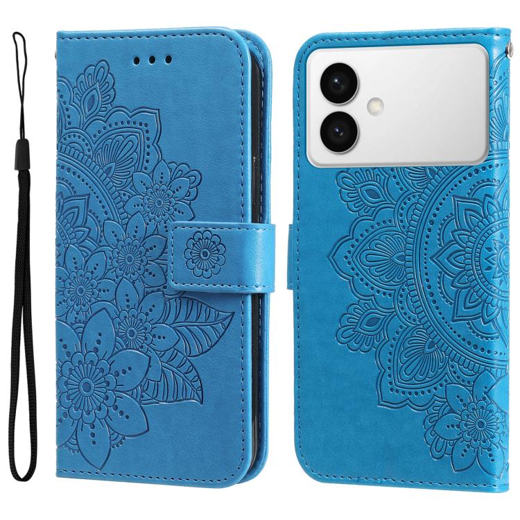Seven-petal Flowers Embossing Leather Phone Case, For Samsung Galaxy S26+ 5G, For Samsung Galaxy S26 Edge 5G, For Samsung Galaxy S26 Ultra 5G, For Samsung Galaxy S26 5G