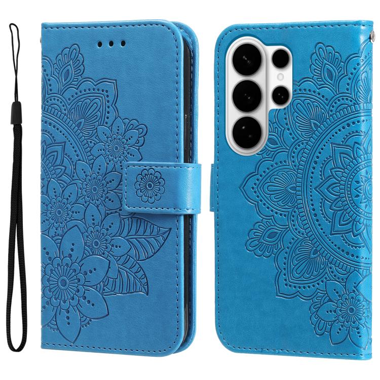 Seven-petal Flowers Embossing Leather Phone Case, For Samsung Galaxy S26+ 5G, For Samsung Galaxy S26 Edge 5G, For Samsung Galaxy S26 Ultra 5G, For Samsung Galaxy S26 5G