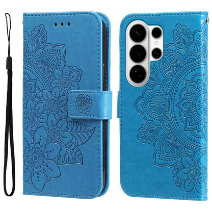 Seven-petal Flowers Embossing Leather Phone Case, For Samsung Galaxy S26+ 5G, For Samsung Galaxy S26 Edge 5G, For Samsung Galaxy S26 Ultra 5G, For Samsung Galaxy S26 5G