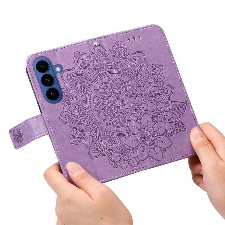 Seven-petal Flowers Embossing Leather Phone Case, For Samsung Galaxy S26+ 5G, For Samsung Galaxy S26 Edge 5G, For Samsung Galaxy S26 Ultra 5G, For Samsung Galaxy S26 5G