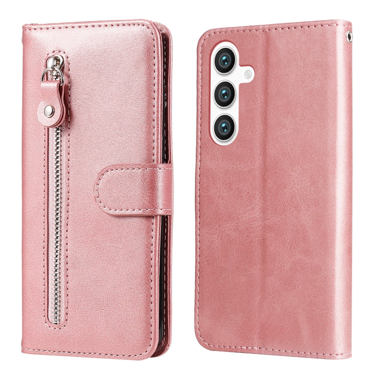 Fashion Calf Texture Zipper Leather Phone Case, For Samsung Galaxy S25 Edge 5G, For Samsung Galaxy S25 5G, For Samsung Galaxy S25+ 5G, For Samsung Galaxy S25 Ultra 5G