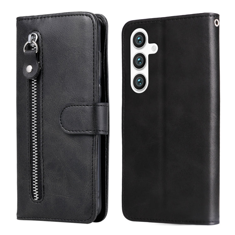 Fashion Calf Texture Zipper Leather Phone Case, For Galaxy S26 5G, For Galaxy S25 Edge 5G, For Galaxy S25 5G, For Galaxy S25+ 5G