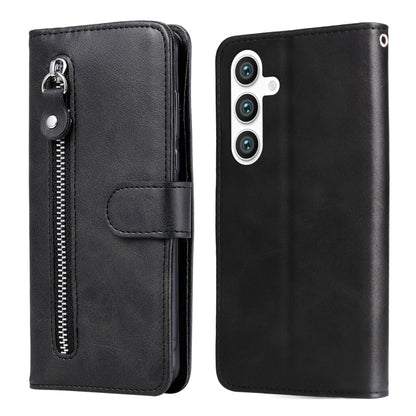 Fashion Calf Texture Zipper Leather Phone Case, For Samsung Galaxy S25 Edge 5G, For Samsung Galaxy S25 5G, For Samsung Galaxy S25+ 5G, For Samsung Galaxy S25 Ultra 5G
