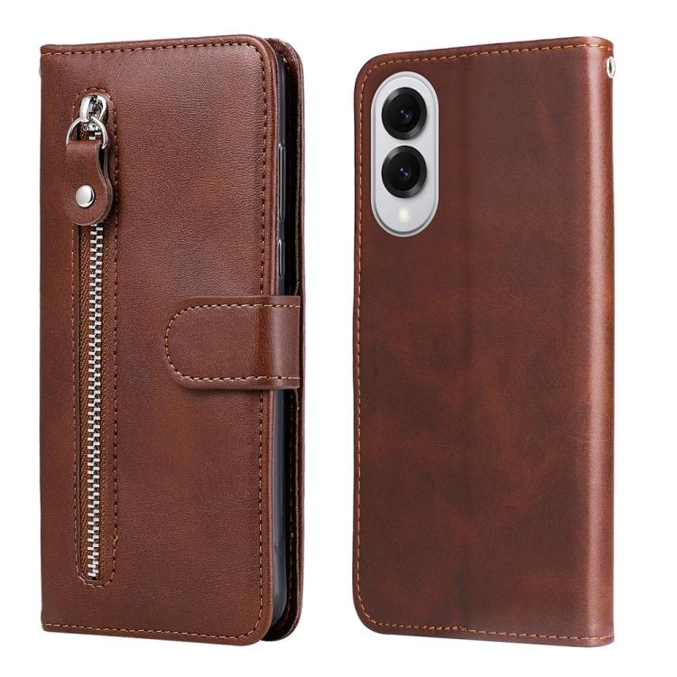 Fashion Calf Texture Zipper Leather Phone Case, For Galaxy S26 5G, For Galaxy S25 Edge 5G, For Galaxy S25 5G, For Galaxy S25+ 5G
