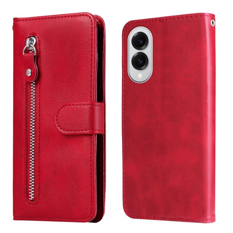 Fashion Calf Texture Zipper Leather Phone Case, For Samsung Galaxy S25 Edge 5G, For Samsung Galaxy S25 5G, For Samsung Galaxy S25+ 5G, For Samsung Galaxy S25 Ultra 5G