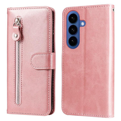 Fashion Calf Texture Zipper Leather Phone Case, For Samsung Galaxy S26+ 5G, For Samsung Galaxy S26 Edge 5G, For Samsung Galaxy S26 Ultra 5G, For Samsung Galaxy S26 5G