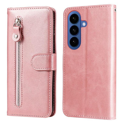 Fashion Calf Texture Zipper Leather Phone Case, For Samsung Galaxy S26+ 5G, For Samsung Galaxy S26 Edge 5G, For Samsung Galaxy S26 Ultra 5G, For Samsung Galaxy S26 5G