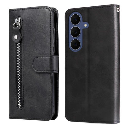 Fashion Calf Texture Zipper Leather Phone Case, For Galaxy S26 FE 5G, For Galaxy S26+ 5G, For Galaxy S26 Edge 5G, For Galaxy S26 Ultra 5G