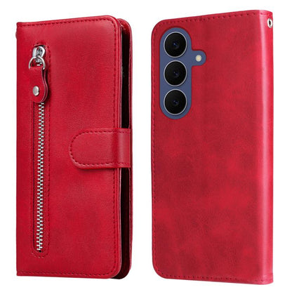 Fashion Calf Texture Zipper Leather Phone Case, For Galaxy S26 FE 5G, For Galaxy S26+ 5G, For Galaxy S26 Edge 5G, For Galaxy S26 Ultra 5G