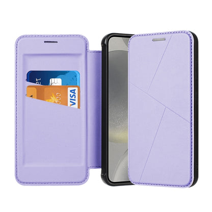 Magnetic Armor Series RFID Card Slots Leather Phone Case, For Samsung Galaxy S25 5G, For Samsung Galaxy S25+ 5G, For Samsung Galaxy S25 Ultra 5G, For Samsung Galaxy S24 Ultra 5G, For Samsung Galaxy S24+ 5G, For Samsung Galaxy S24 5G