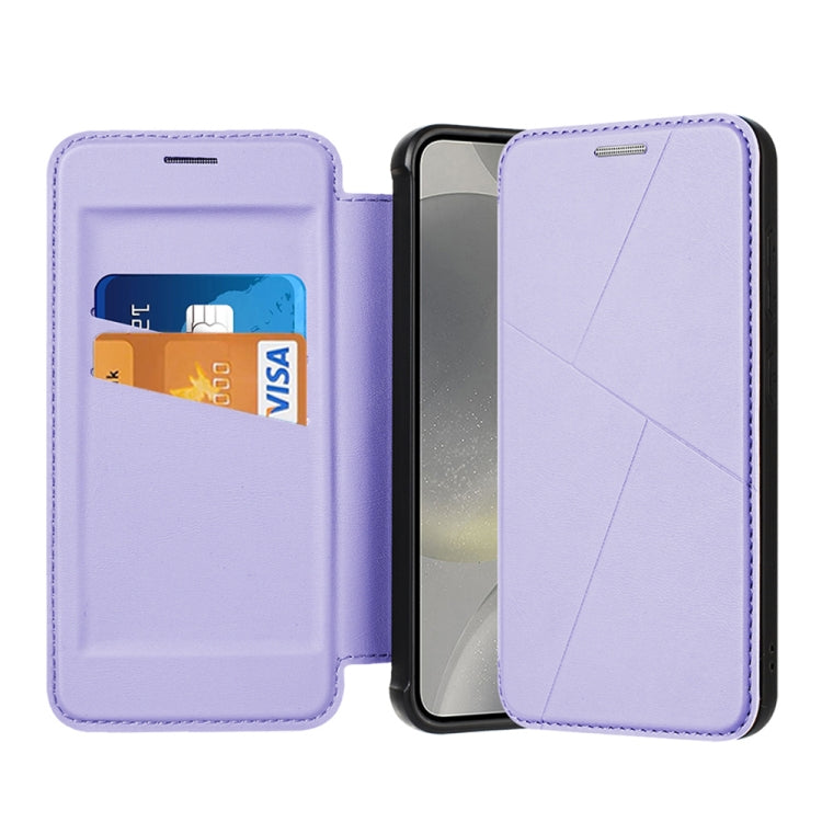 Magnetic Armor Series RFID Card Slots Leather Phone Case, For Samsung Galaxy S25 5G, For Samsung Galaxy S25+ 5G, For Samsung Galaxy S25 Ultra 5G, For Samsung Galaxy S24 Ultra 5G, For Samsung Galaxy S24+ 5G, For Samsung Galaxy S24 5G