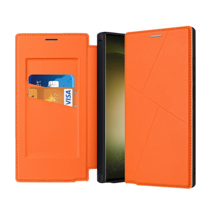 Magnetic Armor Series RFID Card Slots Leather Phone Case, For Samsung Galaxy S25 5G, For Samsung Galaxy S25+ 5G, For Samsung Galaxy S25 Ultra 5G, For Samsung Galaxy S24 Ultra 5G