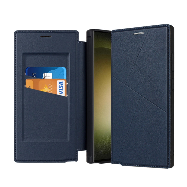 Magnetic Armor Series RFID Card Slots Leather Phone Case, For Samsung Galaxy S25 5G, For Samsung Galaxy S25+ 5G, For Samsung Galaxy S25 Ultra 5G, For Samsung Galaxy S24 Ultra 5G