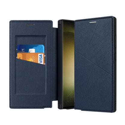 Magnetic Armor Series RFID Card Slots Leather Phone Case, For Samsung Galaxy S25 5G, For Samsung Galaxy S25+ 5G, For Samsung Galaxy S25 Ultra 5G, For Samsung Galaxy S24 Ultra 5G